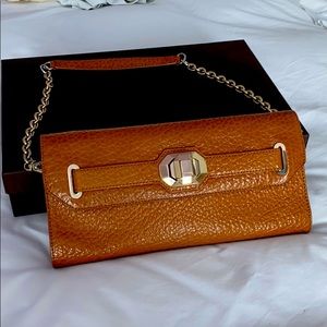 DKNY clutch with detachable chain strap